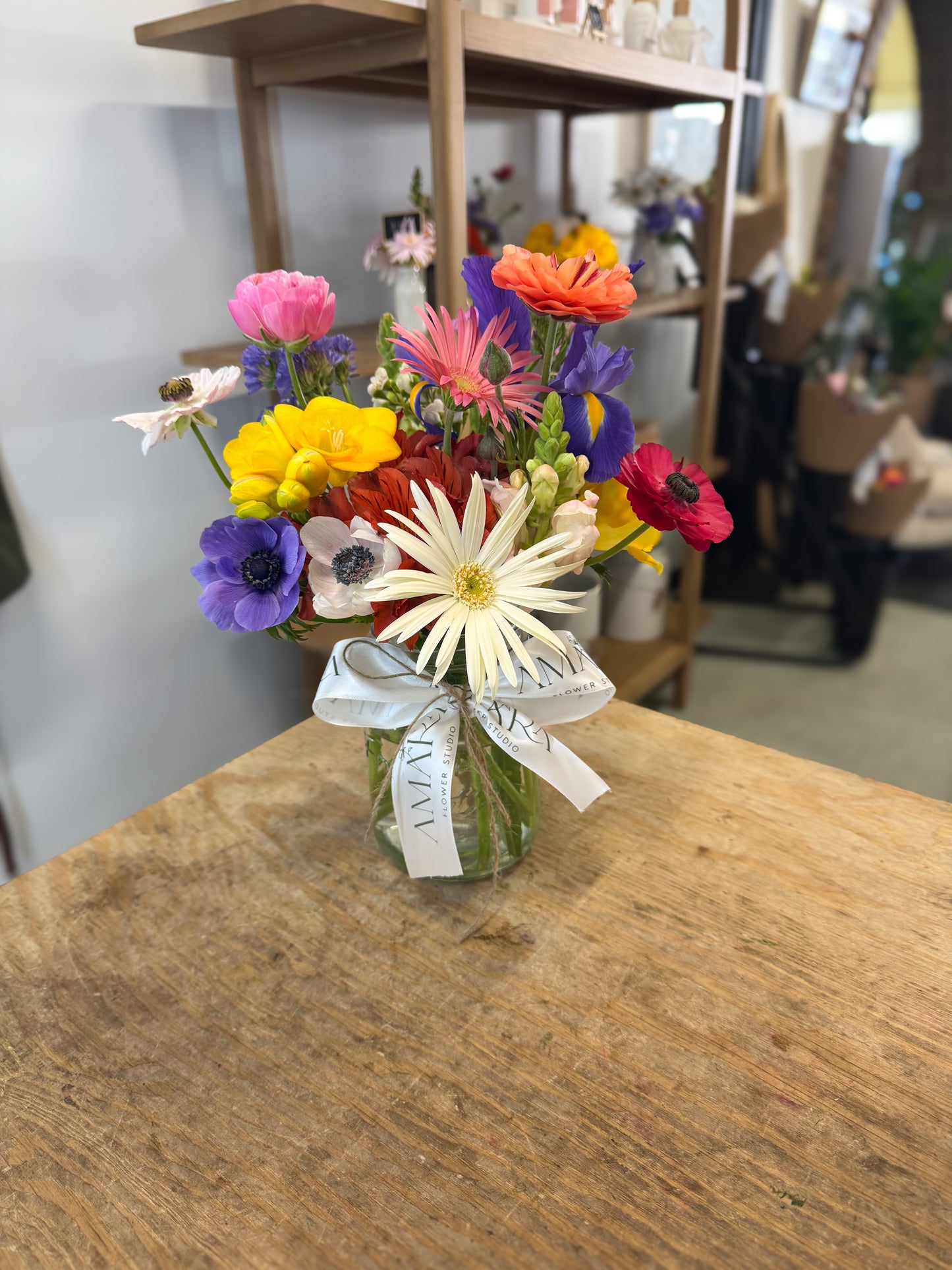 seasonal garden bloom jar