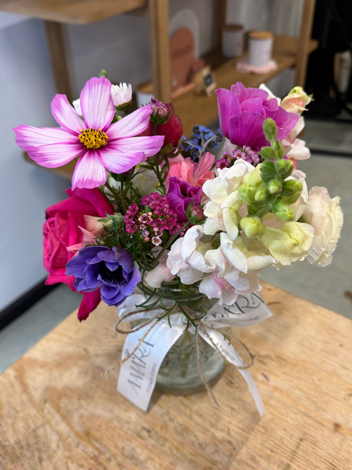 seasonal garden bloom jar