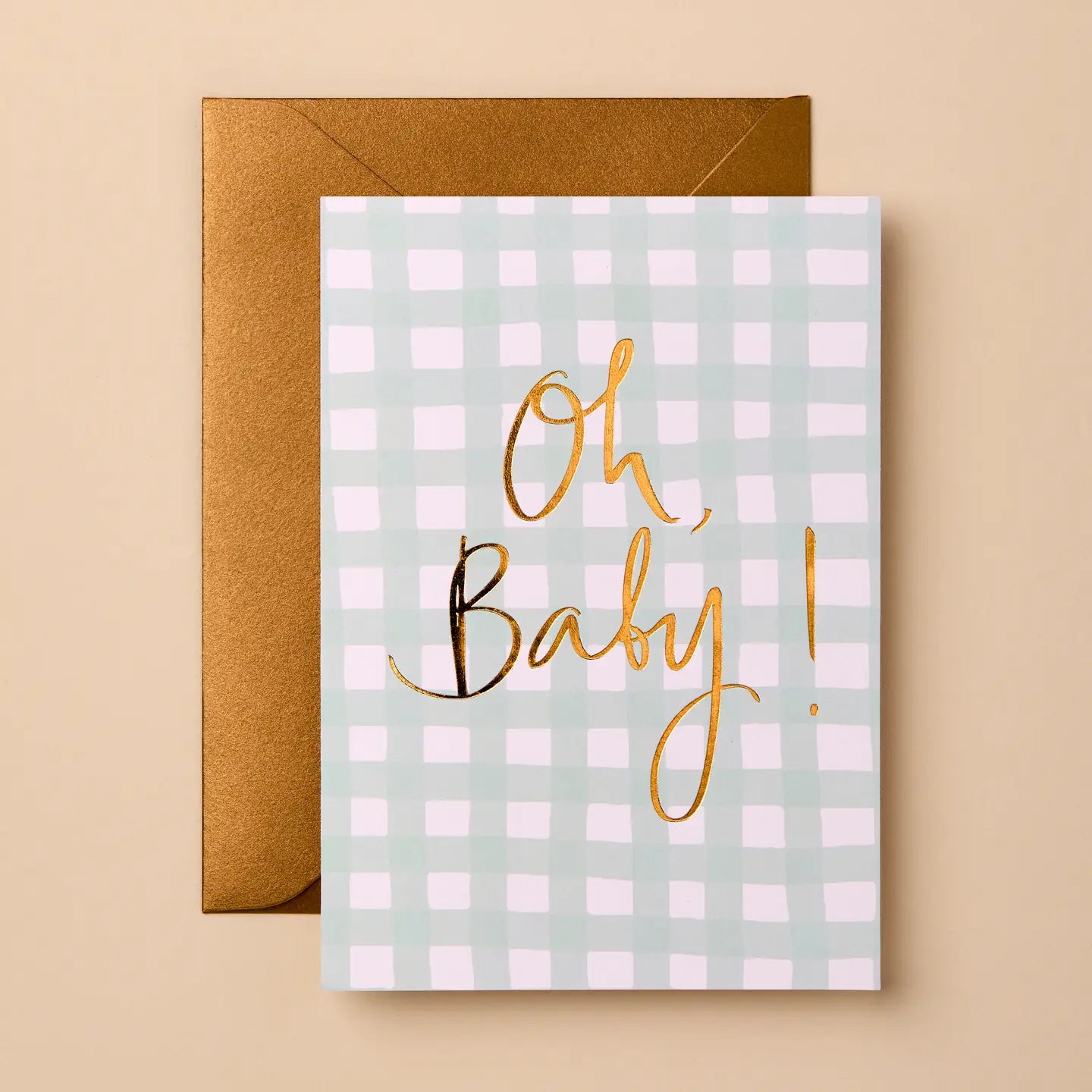 oh baby with gold foil