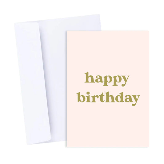 Retro Happy Birthday Card