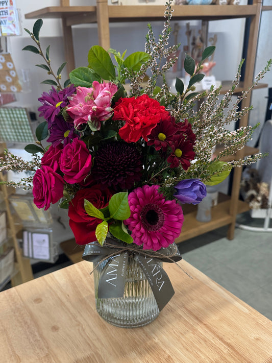 berry vase arrangement