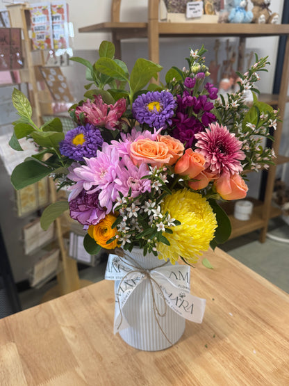 summer bright vase arrangement