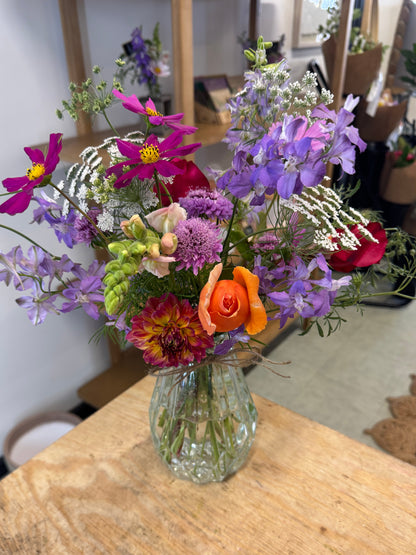 seasonal garden bloom jar