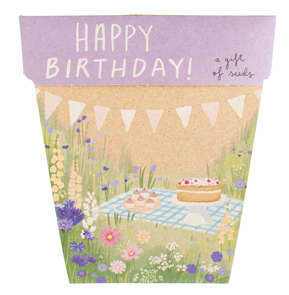 Happy Birthday Picnic Gift of Seeds