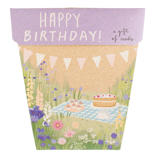 Happy Birthday Picnic Gift of Seeds