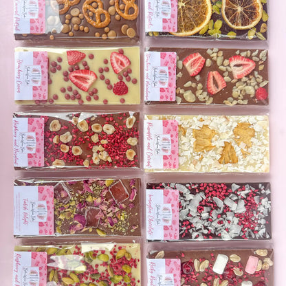 handmade milk chocolate bars